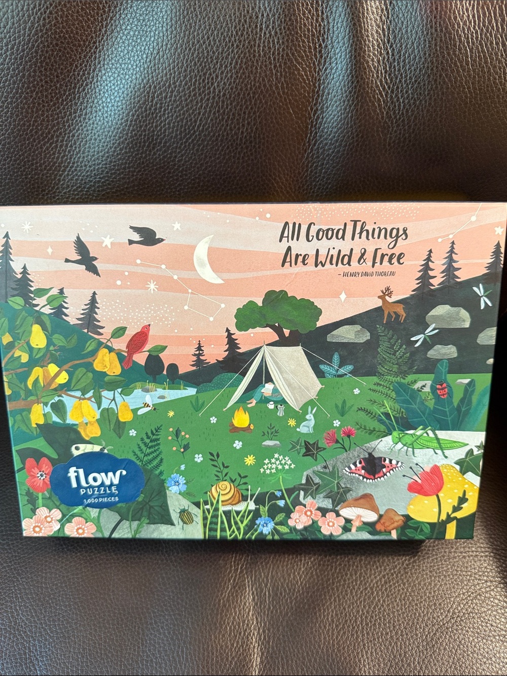 Flow brand puzzle. All Good Things are Wild and Free.  1000 pieces
